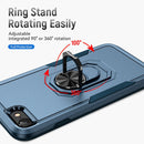 Pioneer Armor Heavy Duty PC + TPU Holder Phone Case For iPhone SE 2022 / SE 2020 / 8 / 7(Blue)