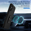 For Samsung Galaxy A13 5G Pioneer Armor Heavy Duty PC + TPU Holder Phone Case(Black)