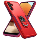 For Samsung Galaxy A13 5G Pioneer Armor Heavy Duty PC + TPU Holder Phone Case(Red)