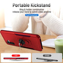 For Samsung Galaxy A13 5G Pioneer Armor Heavy Duty PC + TPU Holder Phone Case(Red)