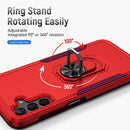 For Samsung Galaxy A13 5G Pioneer Armor Heavy Duty PC + TPU Holder Phone Case(Red)