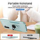 For Samsung Galaxy A13 5G Pioneer Armor Heavy Duty PC + TPU Holder Phone Case(Green)