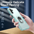 For Samsung Galaxy A13 5G Pioneer Armor Heavy Duty PC + TPU Holder Phone Case(Green)