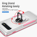 For Samsung Galaxy S10+ Pioneer Armor Heavy Duty PC + TPU Holder Phone Case(White)