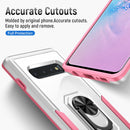 For Samsung Galaxy S10+ Pioneer Armor Heavy Duty PC + TPU Holder Phone Case(White)