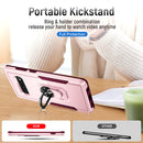 For Samsung Galaxy S10+ Pioneer Armor Heavy Duty PC + TPU Holder Phone Case(Pink)