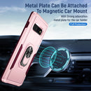 For Samsung Galaxy S10+ Pioneer Armor Heavy Duty PC + TPU Holder Phone Case(Pink)