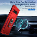 For Samsung Galaxy S10+ Pioneer Armor Heavy Duty PC + TPU Holder Phone Case(Red)