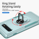For Samsung Galaxy S10+ Pioneer Armor Heavy Duty PC + TPU Holder Phone Case(Green)