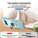 For Samsung Galaxy S10+ Pioneer Armor Heavy Duty PC + TPU Holder Phone Case(Green)