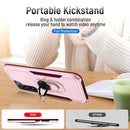 For Samsung Galaxy S22 5G Pioneer Armor Heavy Duty PC + TPU Holder Phone Case(Pink)