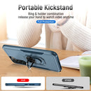 For Samsung Galaxy S22 5G Pioneer Armor Heavy Duty PC + TPU Holder Phone Case(Blue)