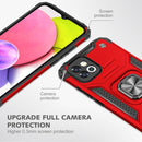 For Samsung Galaxy A03 164mm Magnetic Armor TPU + PC Holder Phone Case(Red)