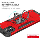 For Samsung Galaxy A03 164mm Magnetic Armor TPU + PC Holder Phone Case(Red)