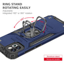 For Samsung Galaxy A03 164mm Magnetic Armor TPU + PC Holder Phone Case(Blue)