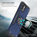For Samsung Galaxy A03 164mm Magnetic Armor TPU + PC Holder Phone Case(Blue)