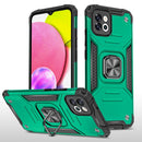 For Samsung Galaxy A03 164mm Magnetic Armor TPU + PC Holder Phone Case(Dark Green)