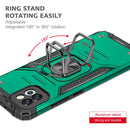 For Samsung Galaxy A03 164mm Magnetic Armor TPU + PC Holder Phone Case(Dark Green)
