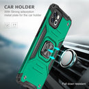 For Samsung Galaxy A03 164mm Magnetic Armor TPU + PC Holder Phone Case(Dark Green)