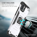 For Samsung Galaxy A03 164mm Magnetic Armor TPU + PC Holder Phone Case(Silver)