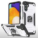 For Samsung Galaxy A13 5G Magnetic Armor TPU + PC Holder Phone Case(Silver)