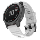 For Garmin Fenix 7 Silicone Watch Band(White)