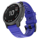 For Garmin Fenix 7 Silicone Watch Band(Sapphire Blue)