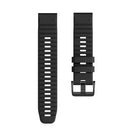 For Garmin Fenix 7 Silicone Watch Band(Black)