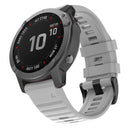 For Garmin Fenix 7 Silicone Watch Band(Grey)