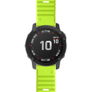 For Garmin Fenix 7 Silicone Watch Band(Green)