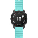For Garmin Fenix 7 Silicone Watch Band(Mint Green)