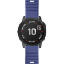 For Garmin Fenix 7 Silicone Watch Band(Midnight Blue)