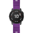 For Garmin Fenix 7 Silicone Watch Band(Purple)