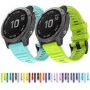 For Garmin Fenix 7 Silicone Watch Band(Mint Green)