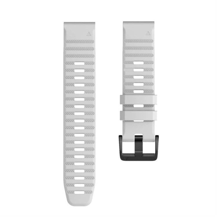 For Garmin Fenix 7X Silicone Watch Band(White)