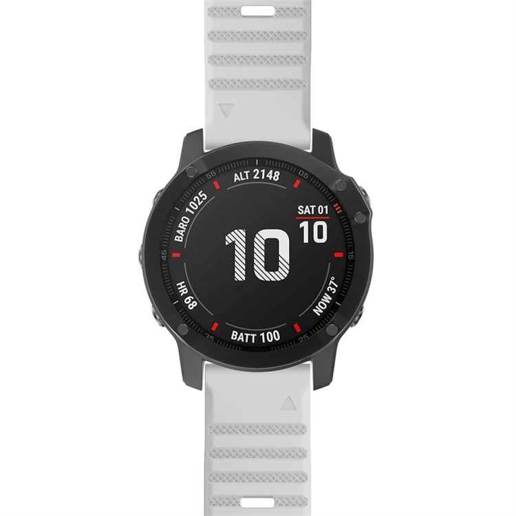 For Garmin Fenix 7X Silicone Watch Band(White)