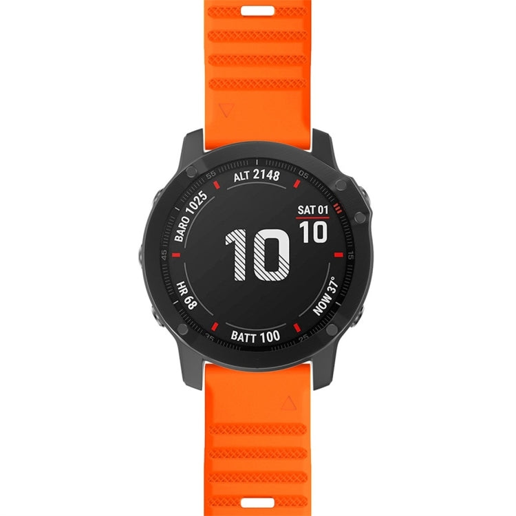 For Garmin Fenix 7X Silicone Watch Band(Orange)