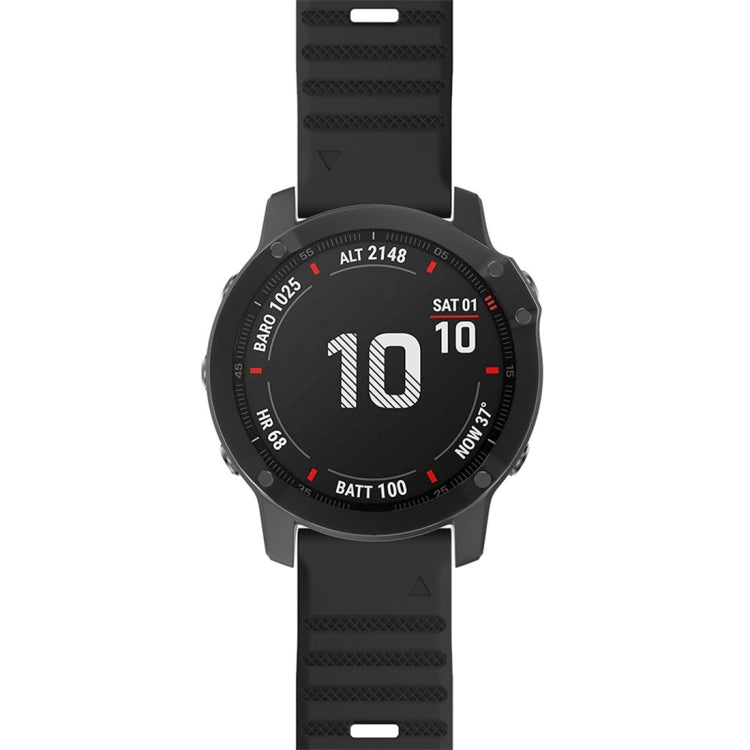 For Garmin Fenix 7X Silicone Watch Band(Black)