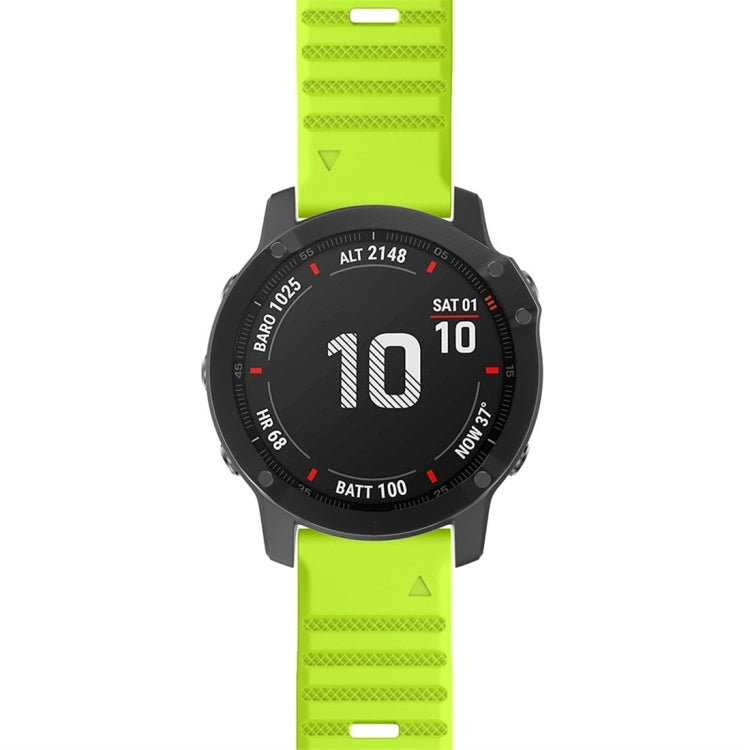 For Garmin Fenix 7X Silicone Watch Band(Green)