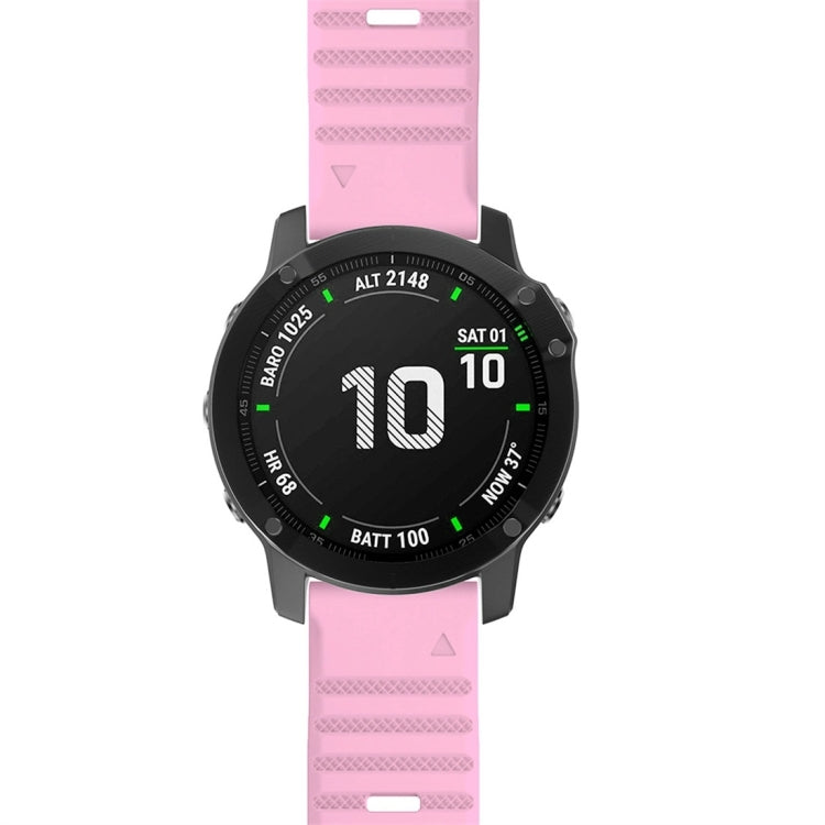For Garmin Fenix 7X Silicone Watch Band(Pink)