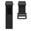 For Garmin Fenix 7X Hook And Loop Fastener Nylon Watch Band(Black)