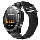 For Garmin Fenix 7X Hook And Loop Fastener Nylon Watch Band(Black)
