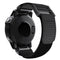 For Garmin Fenix 7X Hook And Loop Fastener Nylon Watch Band(Black)