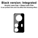 imak Integrated Rear Camera Lens Tempered Glass Film with Lens Cap Black Version For Xiaomi 12 Pro