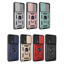 For Motorola Edge 20 Pro Sliding Camera Cover TPU+PC Phone Case(Gold)