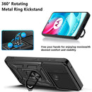 For Motorola Moto G60S Sliding Camera Cover TPU+PC Phone Case(Blue)