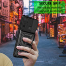 For Motorola Moto G60S Sliding Camera Cover TPU+PC Phone Case(Green)