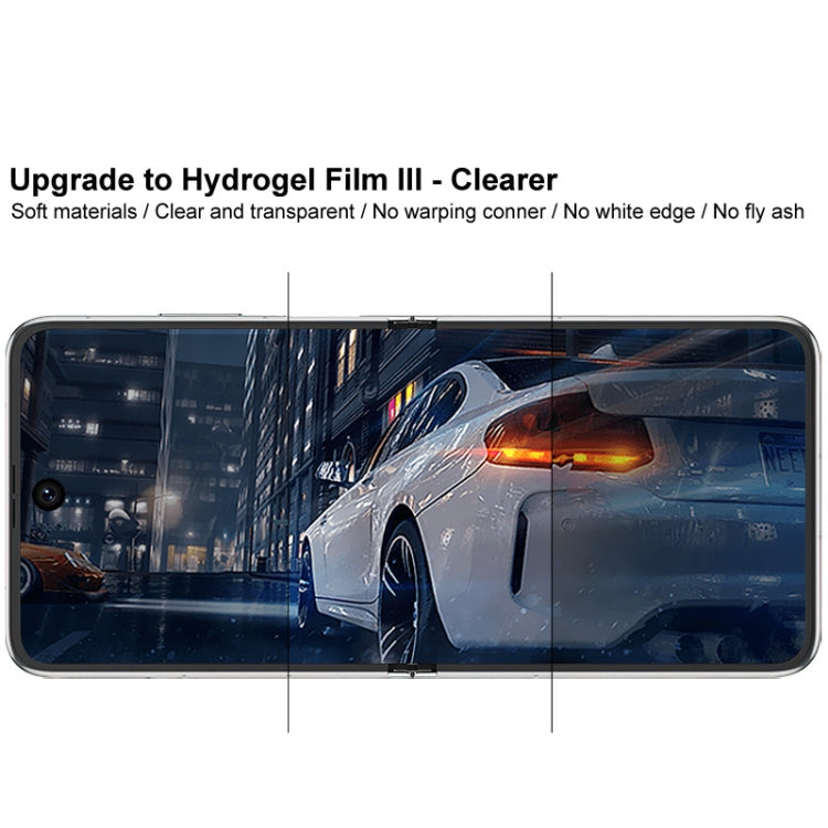 1 Sets imak Curved Full Screen Hydrogel Film (Outer Screen + Back + Inner Screen) For Huawei P50 Pocket