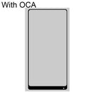 Front Screen Outer Glass Lens with OCA Optically Clear Adhesive for Xiaomi Mi Mix 2S(Black)