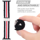 Vertical Texture Braided Watch Band For Apple Watch Series 7 41mm / 6&SE&5&4 40mm / 3&2&1 38mm(Rainbow)